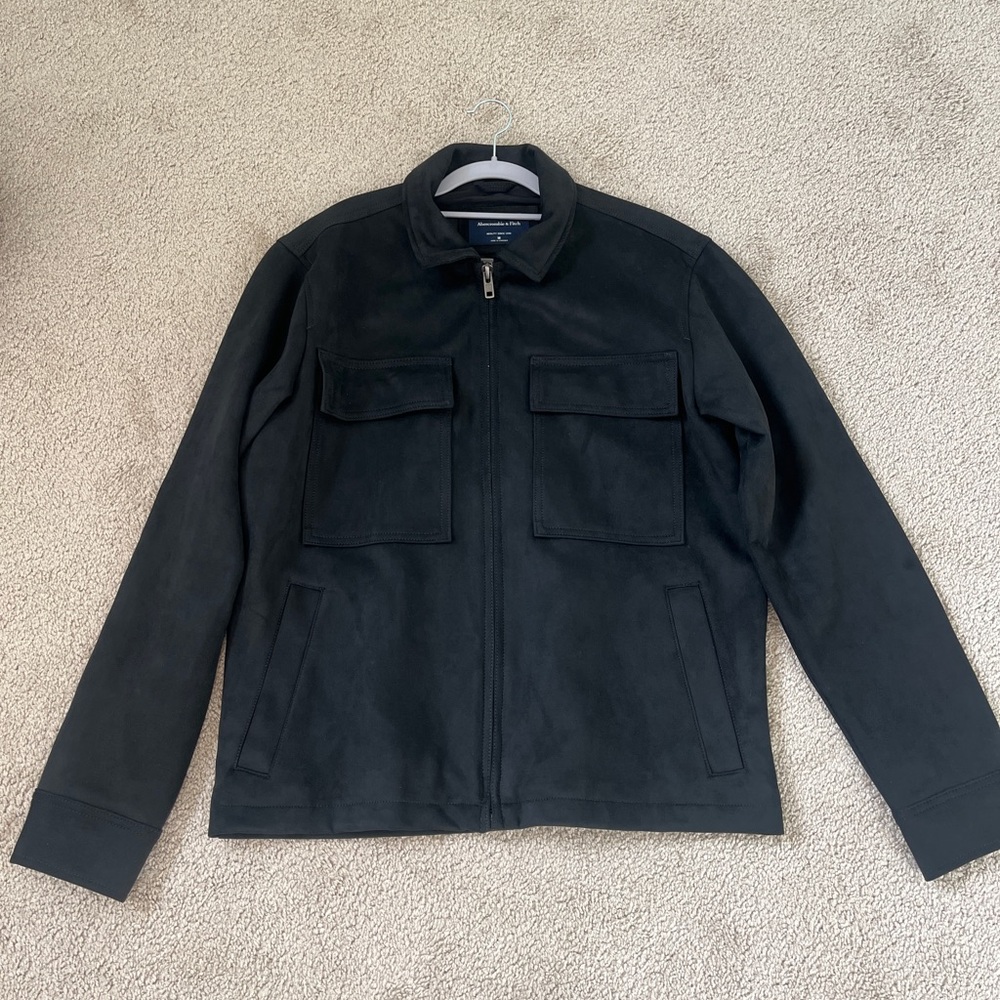Abercrombie & Fitch Black Suede Jacket